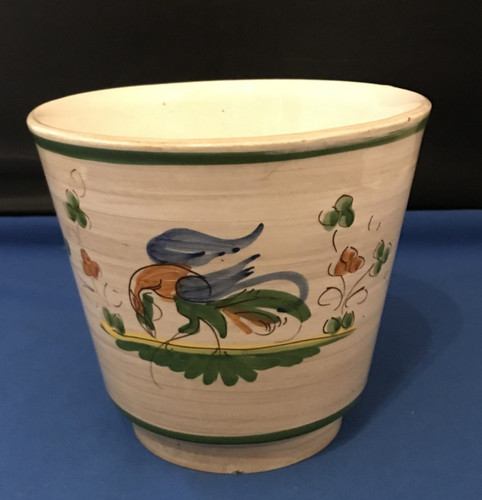 Quimper style plant pot - quimper,