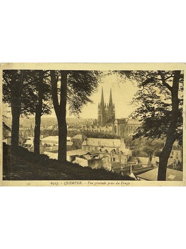 Quimper general view taken - view,