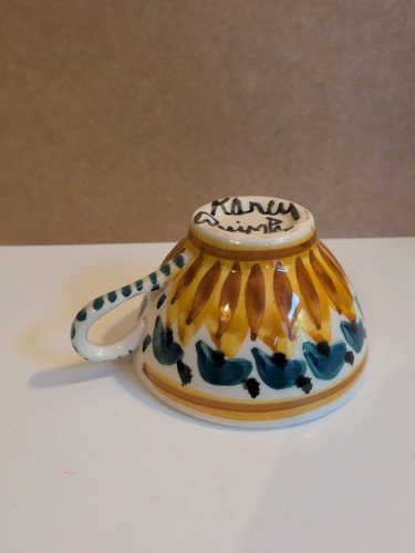Hand painted blue - painted, and