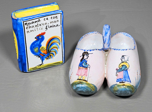 Vintage french quimper faience - french,