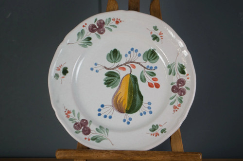 French quimper faience plates - quimper,