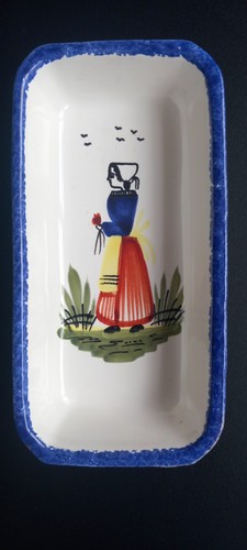 Quimper rectangle dish - quimper,