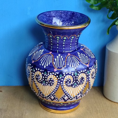 Quimper vase cobalt - quimper,