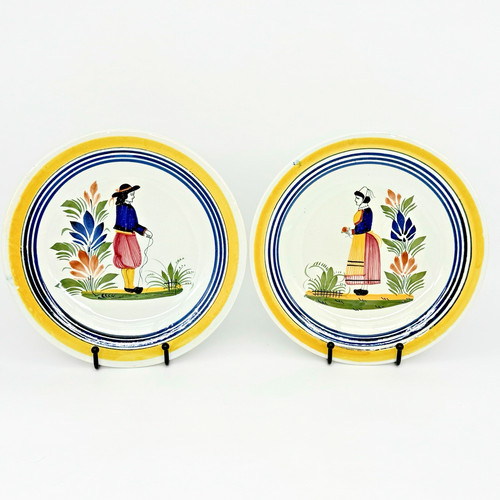 Vtg set henriot quimper - henriot,