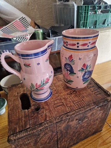 Vintage french faience pottery - faience,