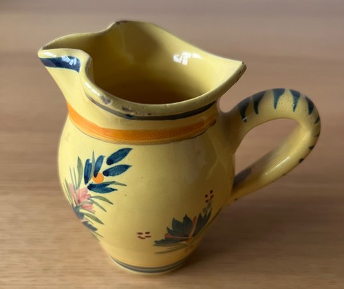 Vintage quimper small jug hand - quimper,