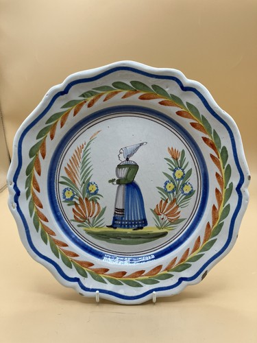 Vintage french quimper pottery - french,