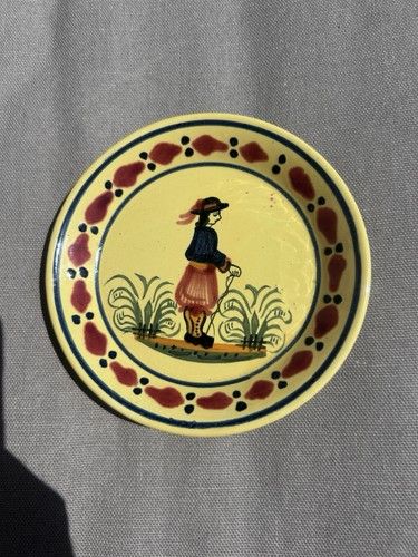 Henriot quimper pottery amber - quimper,