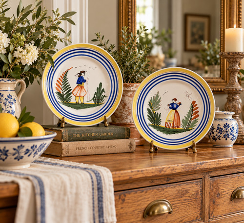 Vintage pair quimper french - pair,