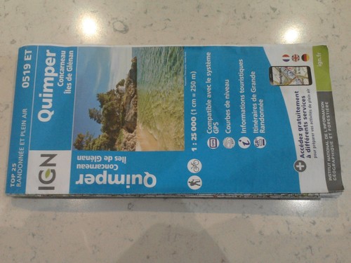 Ign 0519et quimper 25000 map - 0519et,