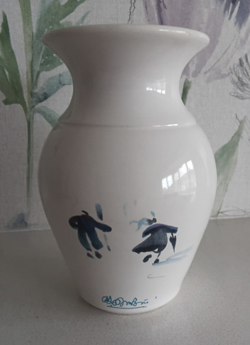 French ceramic vase quimper - ceramic,